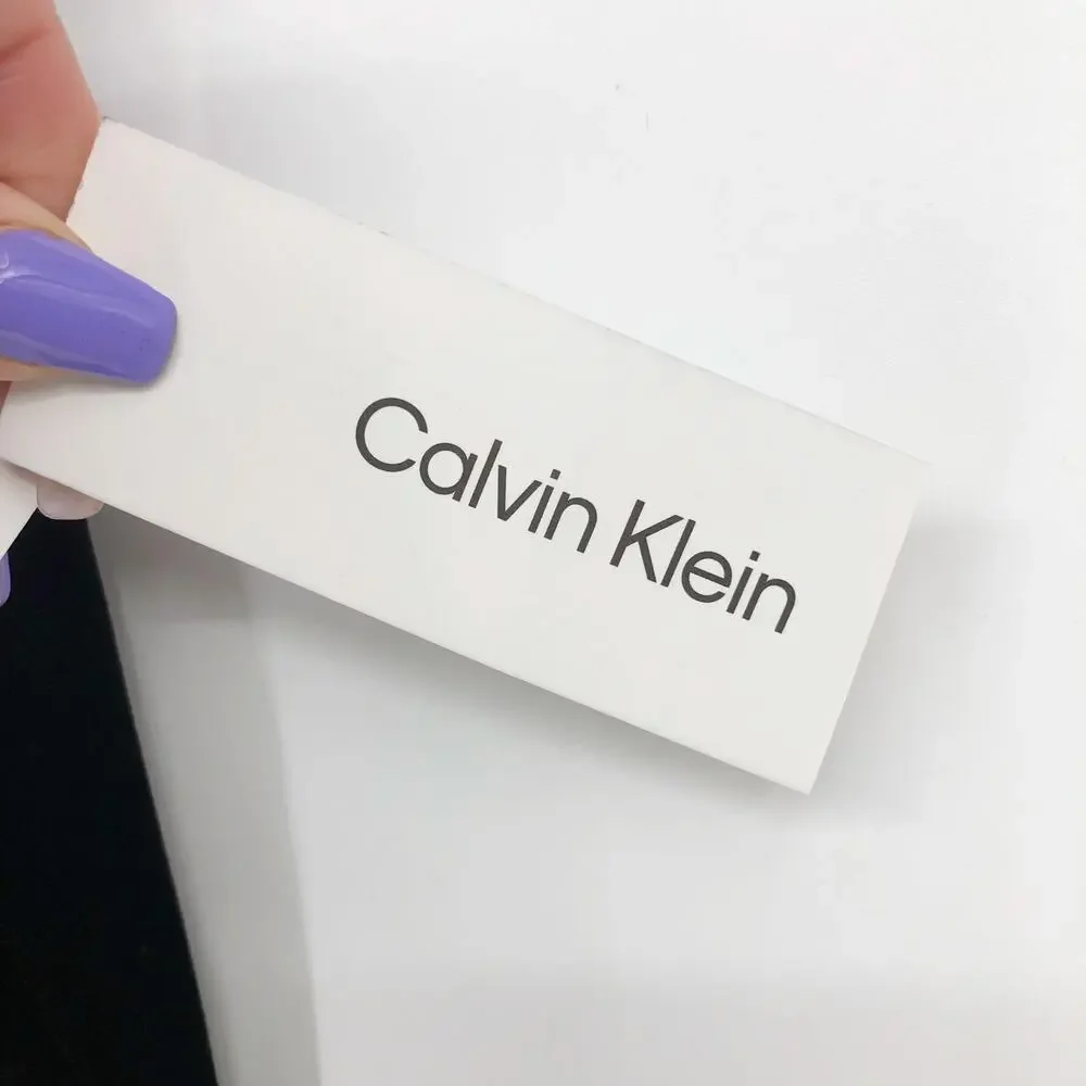 CALVIN KLEIN Velvet Pencil Skirt Black 16W Stretch Knee Length NWT